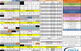 Updated School Calendar for Prince Tech