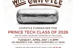 A foil-wrapped burrito centered on a light background with the headline “Do Good with Chipotle” above it.